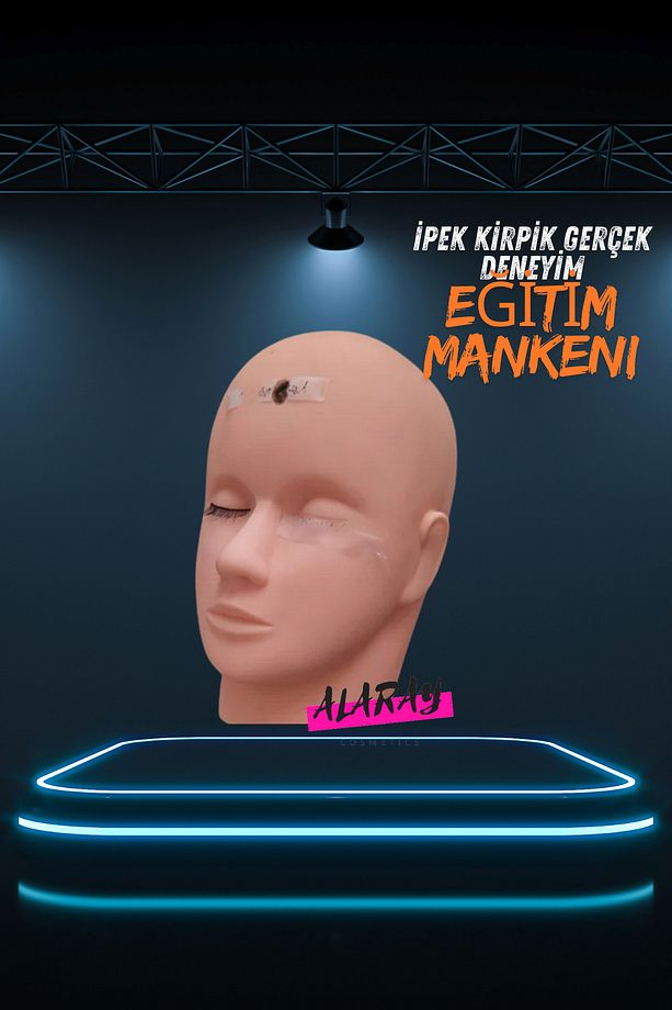 Ipek Kirpik Eğitim Mankeni Ve 10 Adet Eğitim Kirpiği - 3