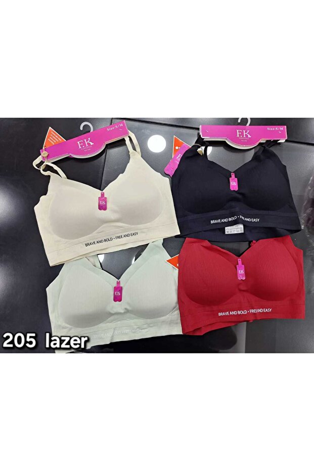 Bralet Bra with Removable Pads Without Padding - 5