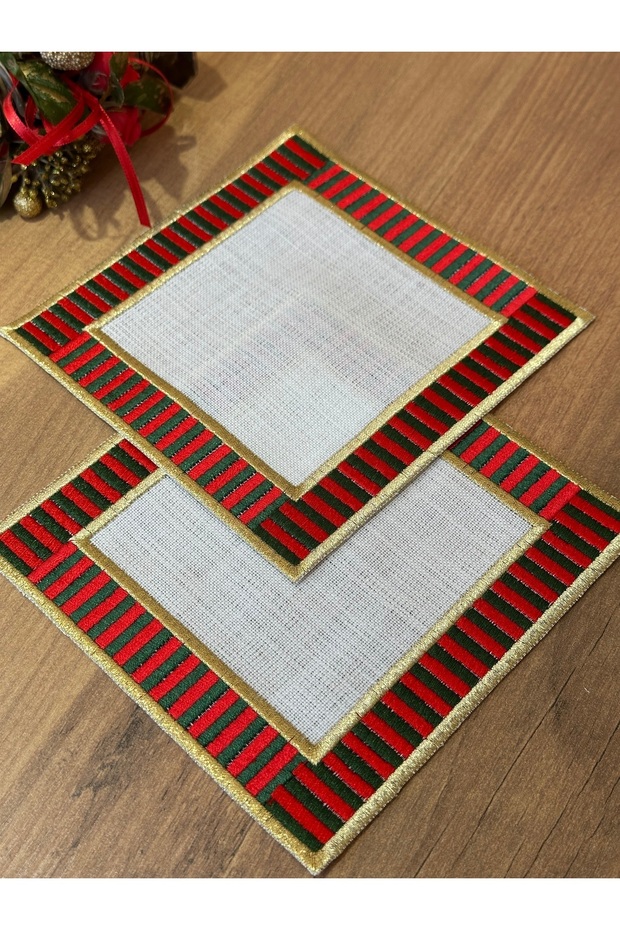 Sibelarthome 2-Piece Christmas Themed Coffee Side Presentation, Cocktail Napkin