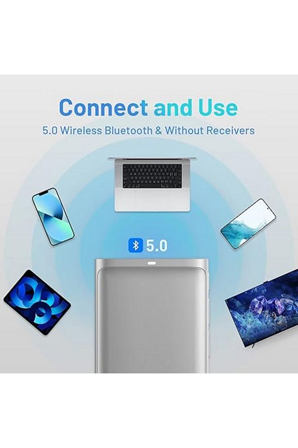 Bluetooth Kablosuz Sunum Air Mouse Windows,iPad Ios AndroidveAkıllı Cihazlar ile Uyumlu Lazer Mouse - 5