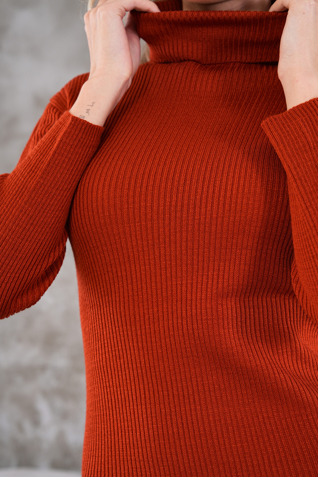 Fitilli Triko Elbise - 5