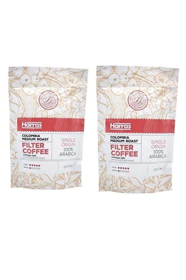 Kavrulmuş Yumuşak Içim Filtre Kahve Colombia Medium Roast 250 gr X 2 Adet - 1