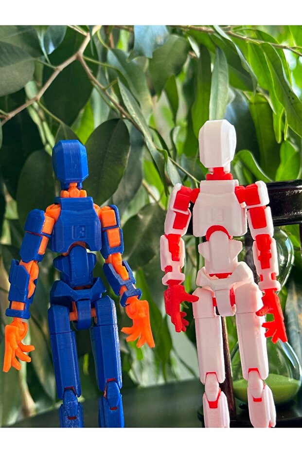 Lucky 13 Oynar Eklemli Robot Figür Oyuncak 2'li Set - 1