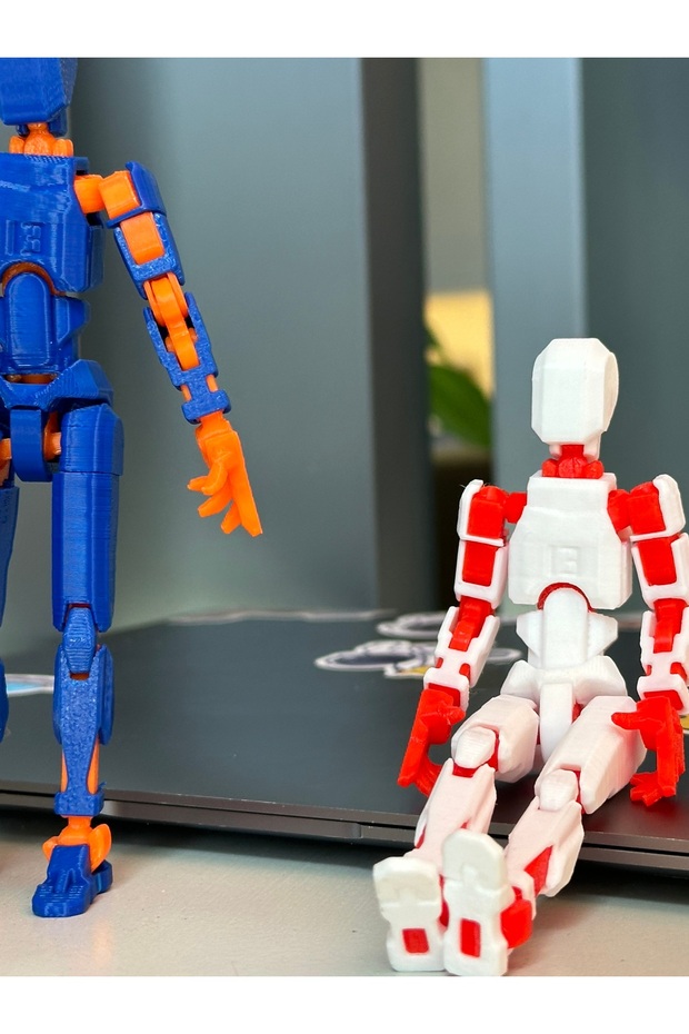 Lucky 13 Oynar Eklemli Robot Figür Oyuncak 2'li Set - 2