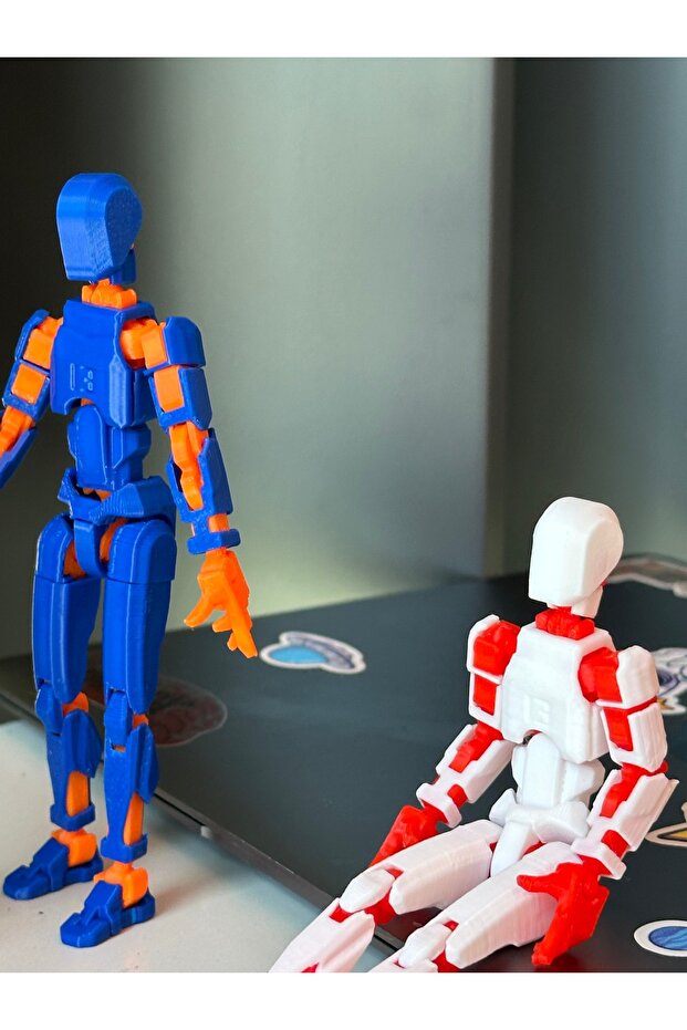 Lucky 13 Oynar Eklemli Robot Figür Oyuncak 2'li Set - 3