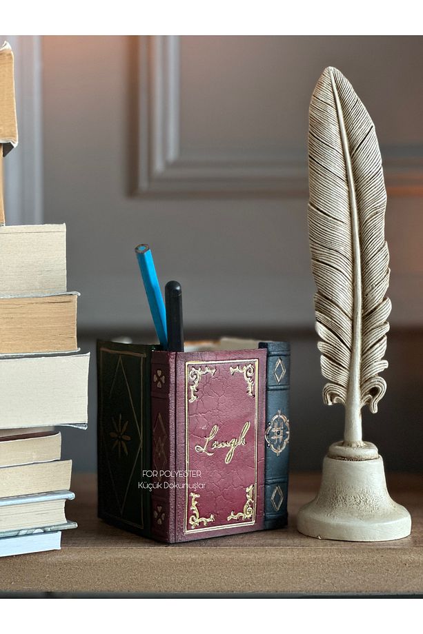 Kalemlik ve Tüy Biblo Takım - 1