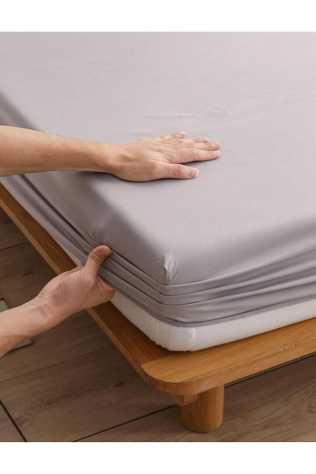 طقم ملاءات مطاطية من القطن Ranforce مع غطاء وسادة - 4