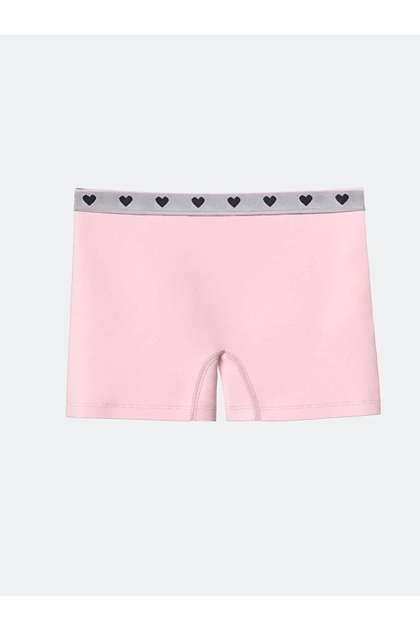 LCW Kids Ekru Baskılı Kız Çocuk Boxer 3'lü - 2