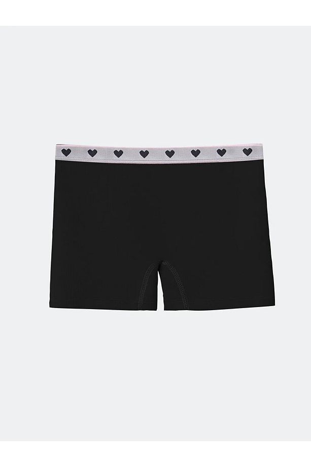 LCW Kids Ekru Baskılı Kız Çocuk Boxer 3'lü - 4