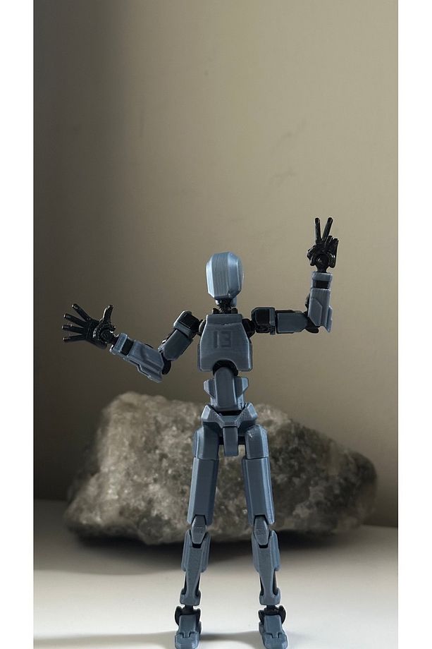 Lucky 13 Oynar Eklemli Robot Figür Oyuncak Set 6 Adet Dummy Ve 1 Adet 12'li El Seti - 3