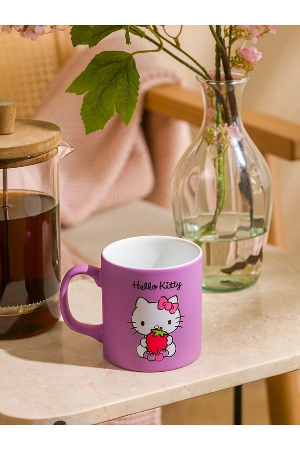 Karışık Hello Kitty Baskılı Seramik Kupa 320 Ml T T - 1