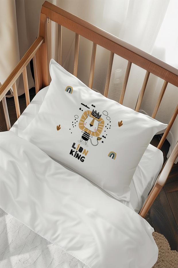 2 Pieces Lion King Patterned Pillow Case - Tlayk-198
