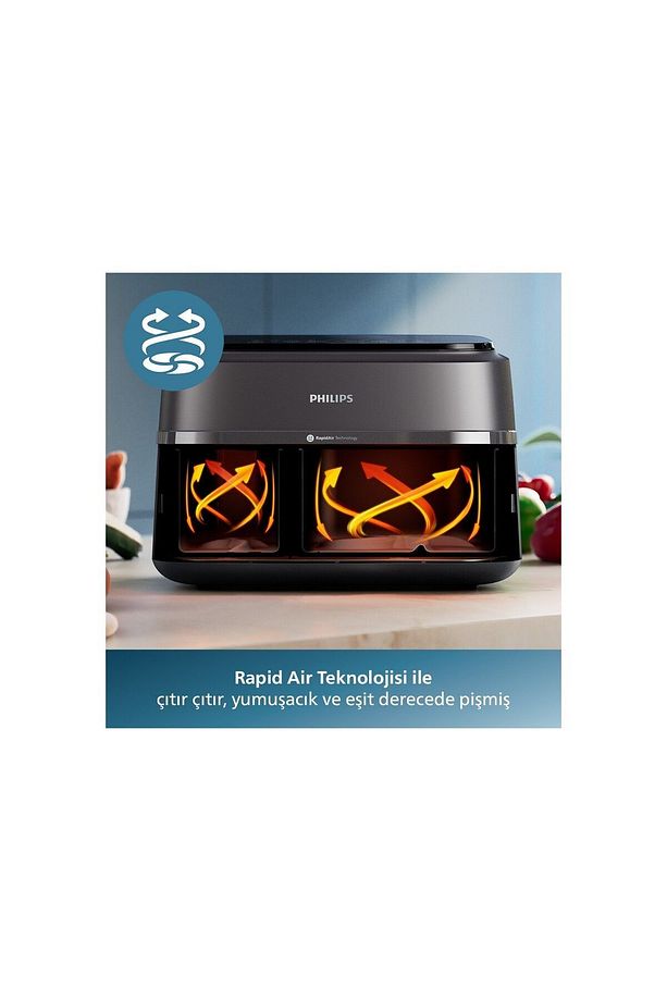 3000 Serisi Nutriu Çift Hazneli Airfryer 9 Litre (8 PROGRAMLI) - 1