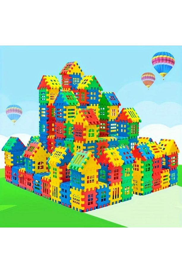 Puzzle City 3d Yapı Ve Tasarım Blokları 64 Parça Eğitici Oyuncak - 1