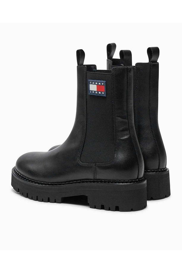 Kadın / Kız Marka Bayrak Logolu Chelsea Modeli Bağcıksız Şık Görünüşlü Siyah Bot & Bootie EN0EN02629 - 3