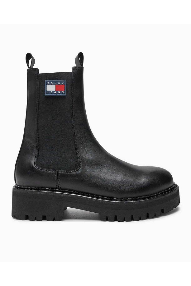 Kadın / Kız Marka Bayrak Logolu Chelsea Modeli Bağcıksız Şık Görünüşlü Siyah Bot & Bootie EN0EN02629 - 1