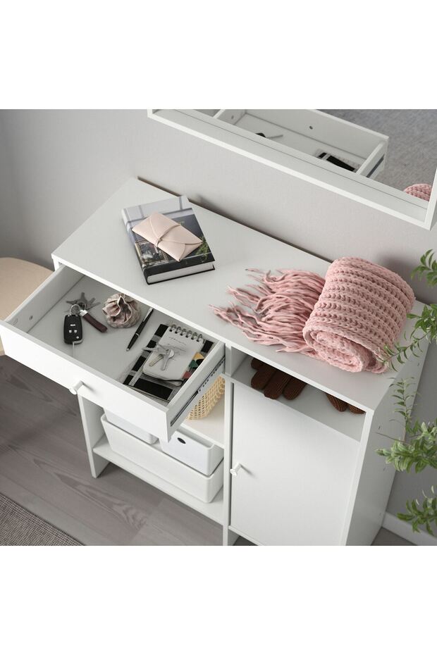 büfe, beyaz, 78x92 cm - 3