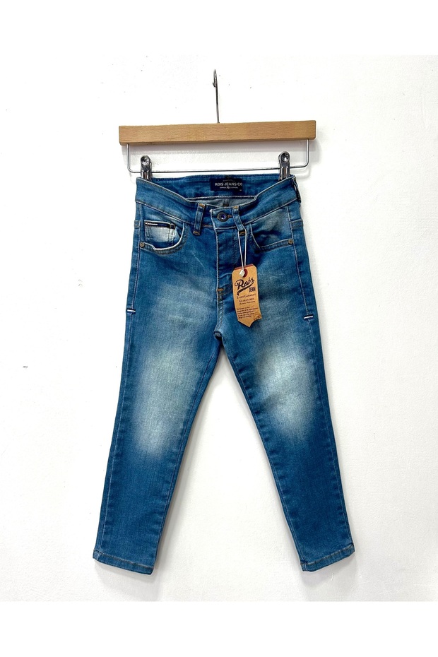 Boy's Ripped Detailed Flexible Jean Trousers