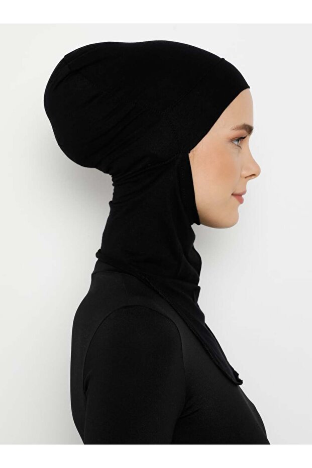 Pratik Hijab Bone - Siyah - - 3