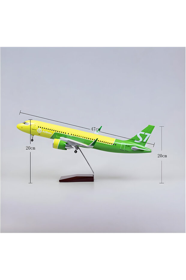 1/80 Airbus A320 NEO Siberia, Hazır Yolcu Uçağı Maketi (47 cm) - 3