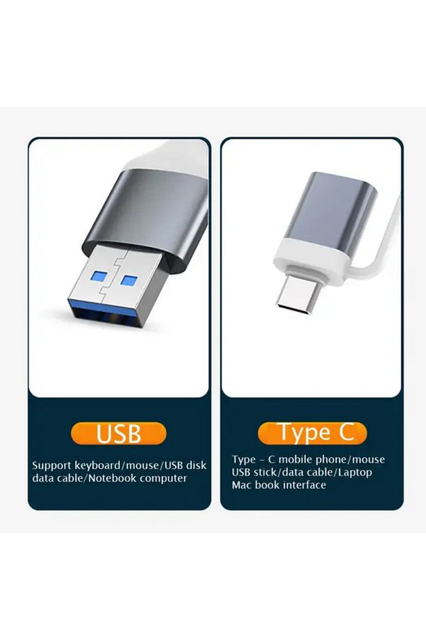Type C USB Çoklayıcı 3.0 Type-C Çoğaltıcı Type-C Hub Type C Otg - 4