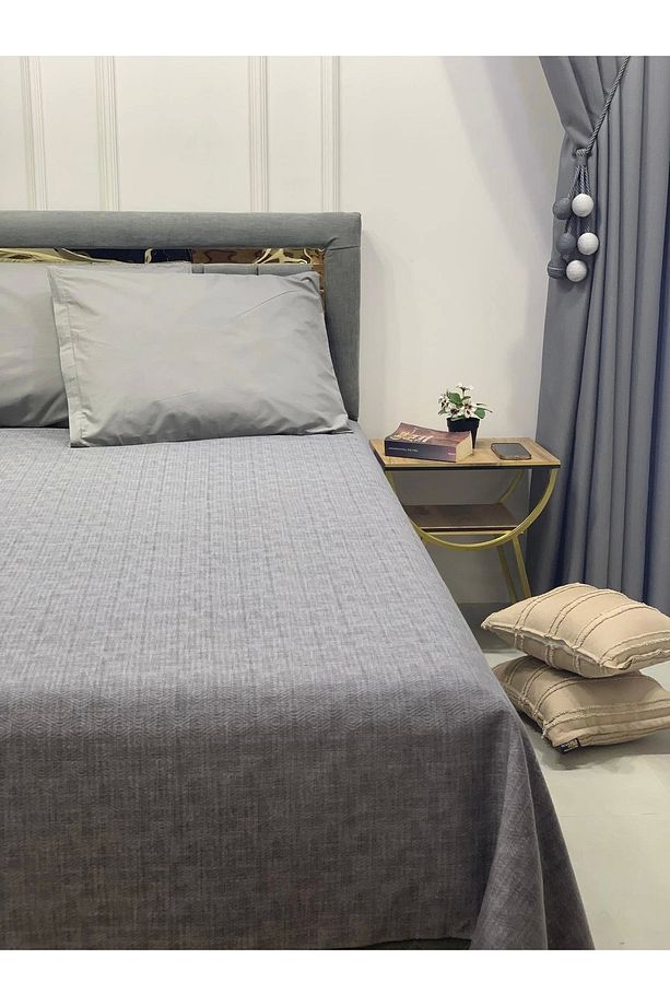 Nivemeshome Gri 160x230 Tek Pike Örtüsü Tek Kişilik - 4