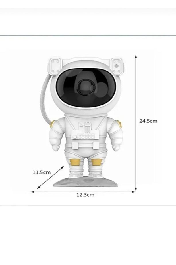Astronot Projektör Led Işık Lazer Galaxy 360 Yıldız Projeksiyon Aurora Bulutsusu Çocuk Gece Lambası - 2