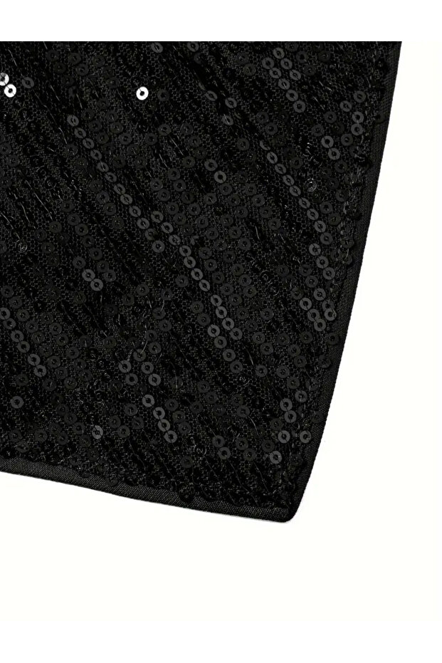 Siyah Payet Crop - 5