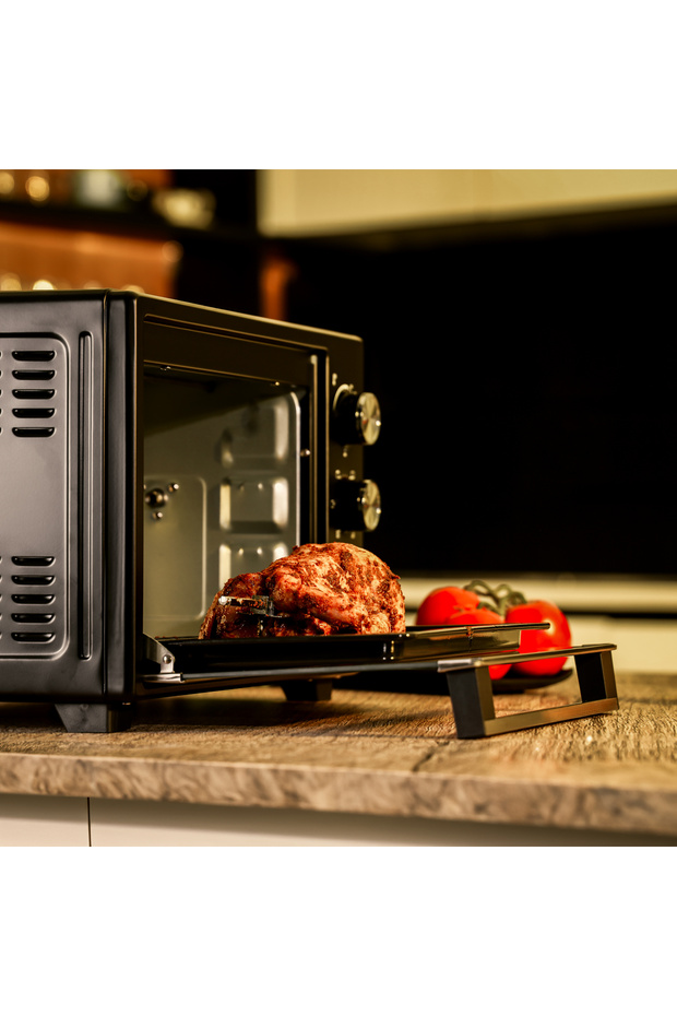 25L Electric Oven GO340040 – Rotisserie, 1600W, 6 Heating Stages, 60-Min Timer