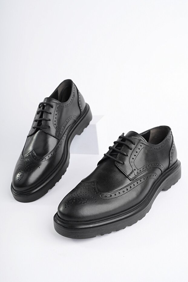 Andre Garantált klasszikus valódi bőr fűzős ortopéd férfi alkalmi cipők - 3