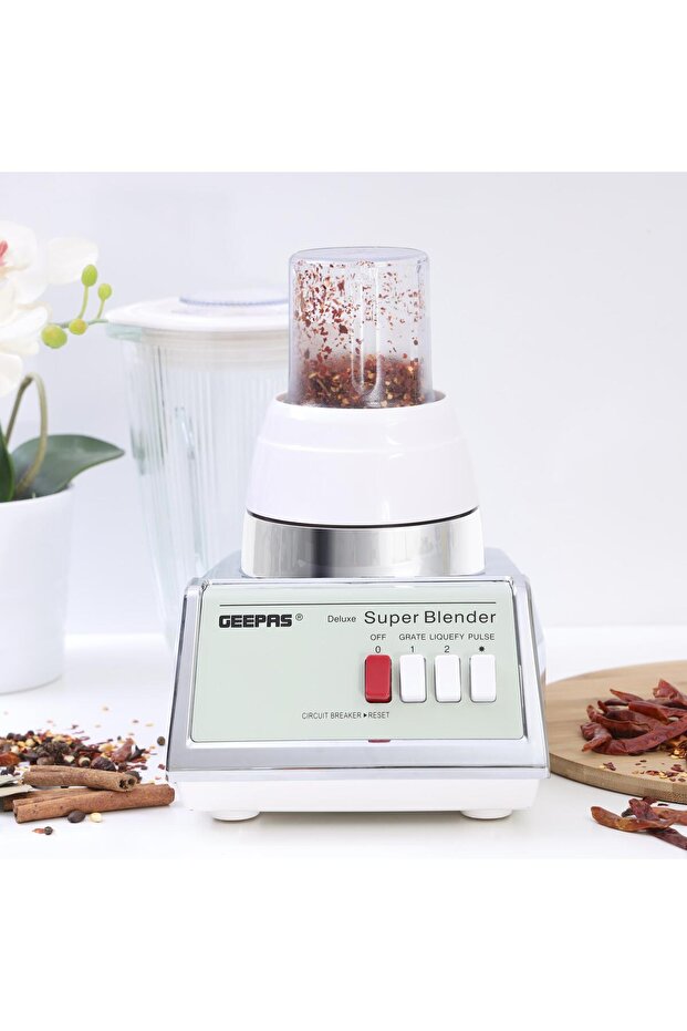 450W Stainless Steel Blender - 2 Speed Control, Overheat Protection, 1.4L Plastic jar - 3