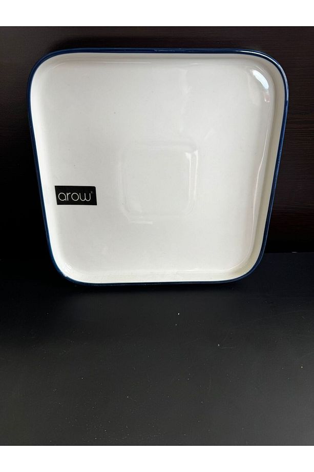 2 Adet Kare Porselen Arow Tatlı Tabak Seti 18 cm - 2