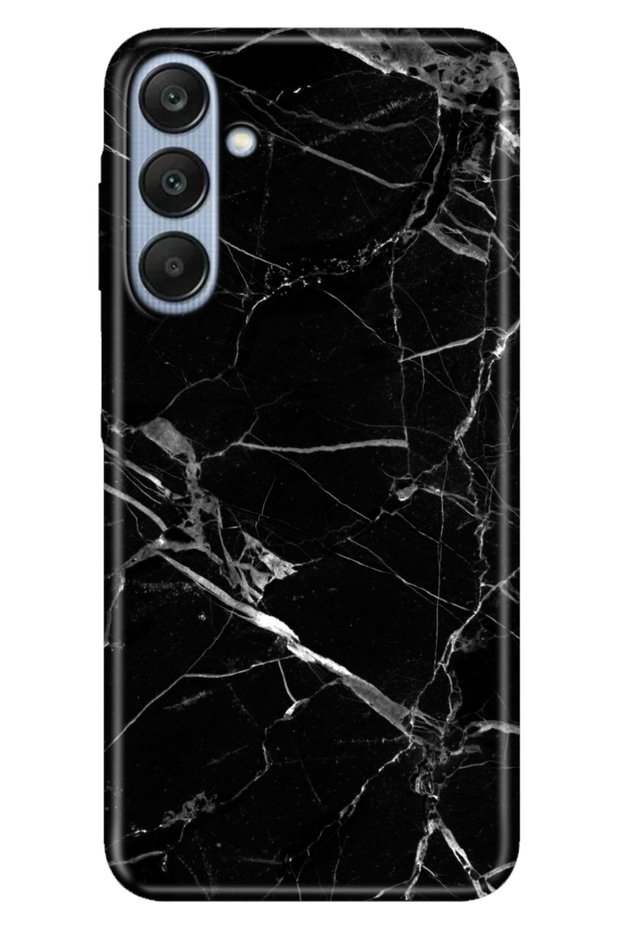 Case for Samsung A17 Galaxy A17 Colorful Silicone Printed Tpu Marble Black