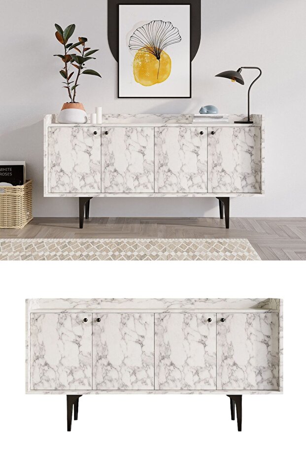 Navi Konsol Carrara Marble - 1