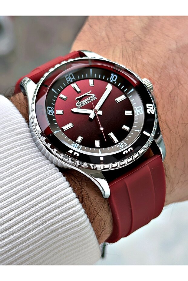Custom Design 5 Atm Waterproof Silicone Band Men's Wrist Watch 2314