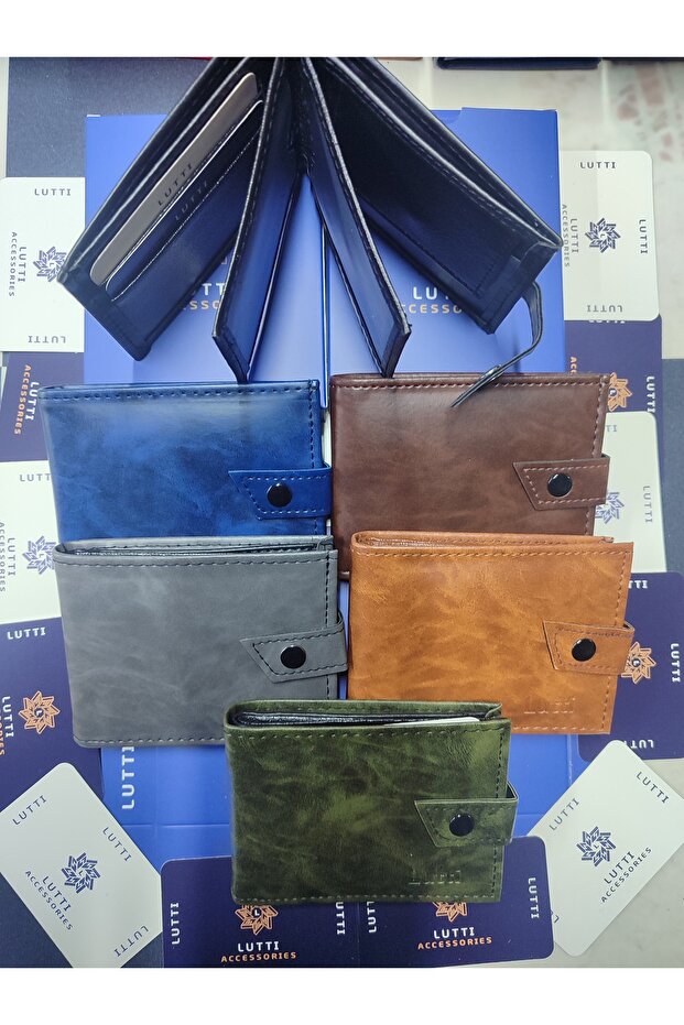 محفظة صغيرة من الجلد المجنون ذات نموذج أفقي خارجي - 3