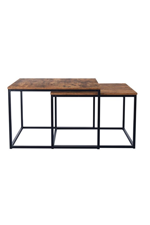 Melamine Rectangular Coffee Table Set - 1