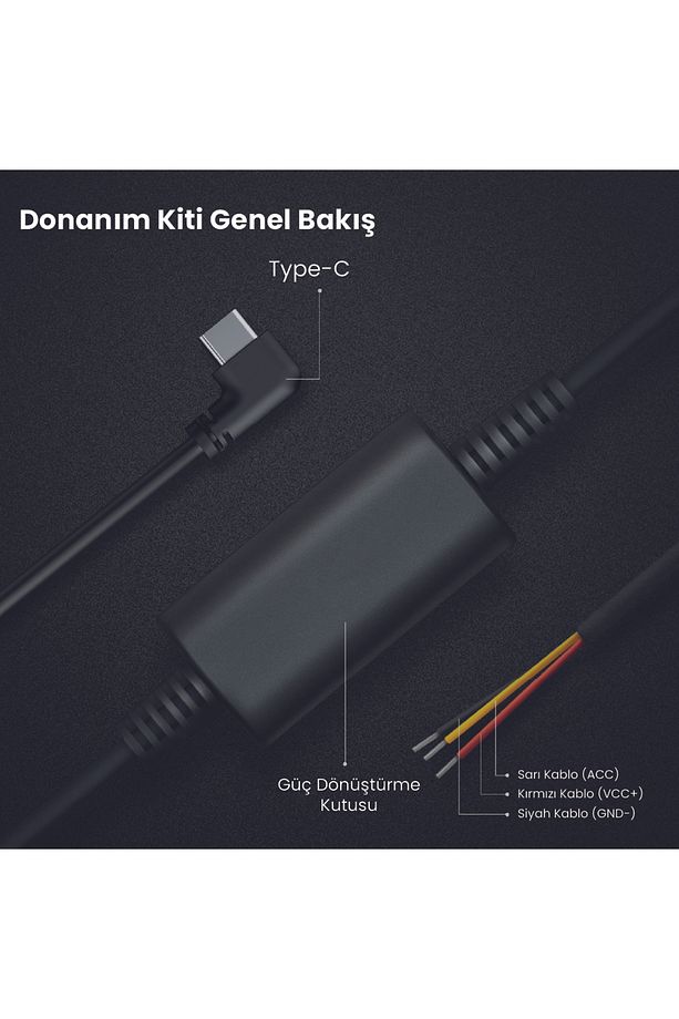 Botslab Gen1 (TYPE-C) Park Modu Akü Bağlantı Kablo Kiti / Hardwire Kit - 5