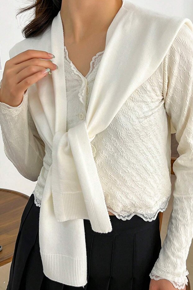 100% Acrylic Knitwear Knitted Office & Casual Fashion Shoulder Shawl - Striped & Plain