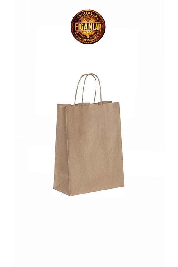 1. Kalite Kraft Çanta 25x12x31 ( 5 Adet ) ( Kağıt Poşet Karton Çanta ) - 3