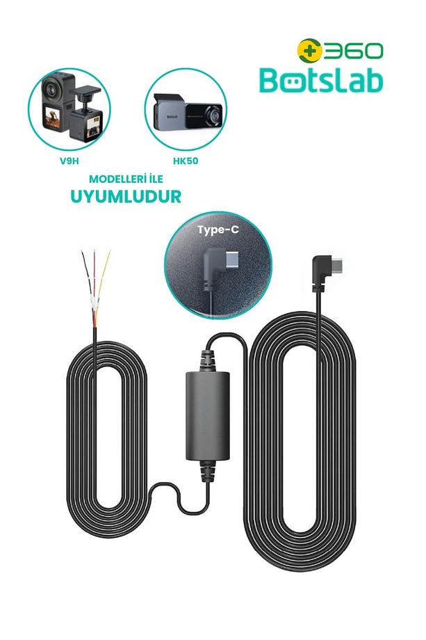 Botslab Gen1 (TYPE-C) Park Modu Akü Bağlantı Kablo Kiti / Hardwire Kit - 1