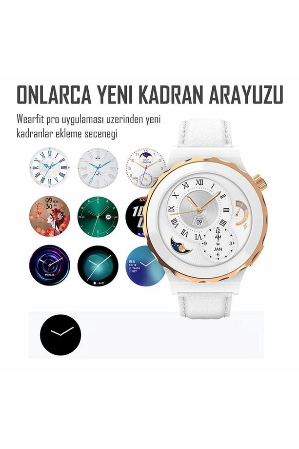 Hw3 Mini 41 Mm Nfc Destekli Hediye Kordonlu Kadın Akıllı Saati - 2022 Model - 3