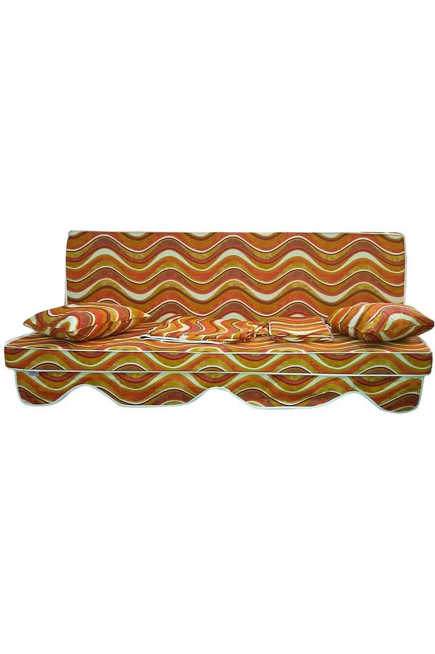 Median Salıncak Minderi Pamuk/polyester Kumaş Gri Sünger Fermuarlı 3 Kişilik Tam Set Konforl - 1
