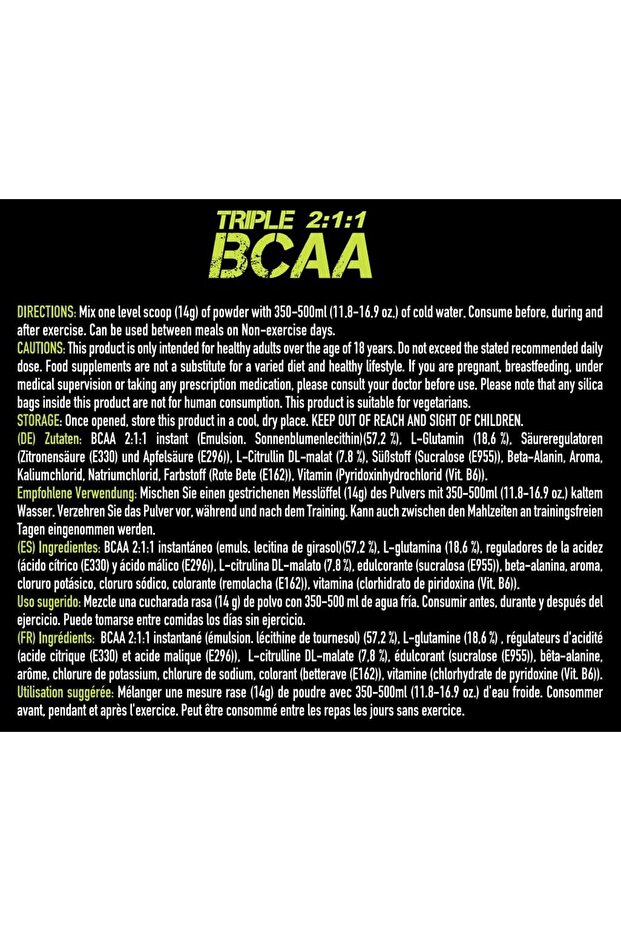 Triple BCAA, Blue Raspberry, 30 - 5