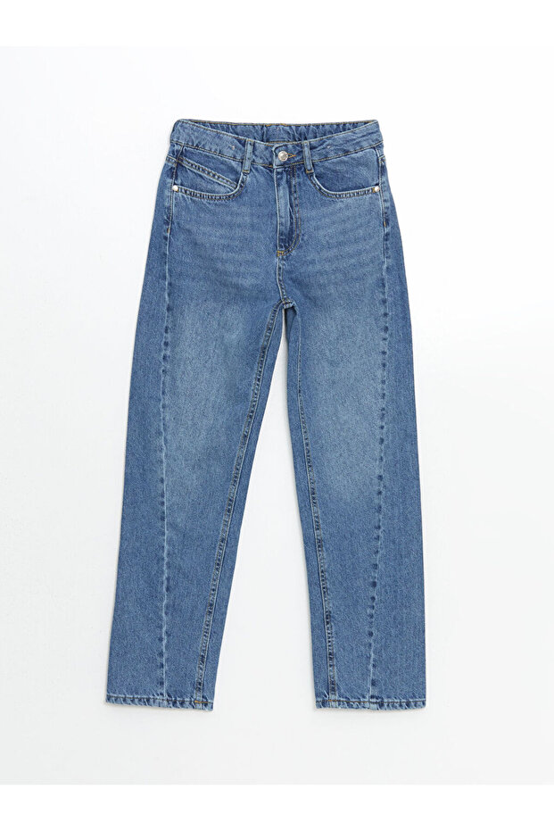 Beli Ayarlanabilir Lastikli Kiz Cocuk Jean Pantolon - W4LM31Z4 - 1