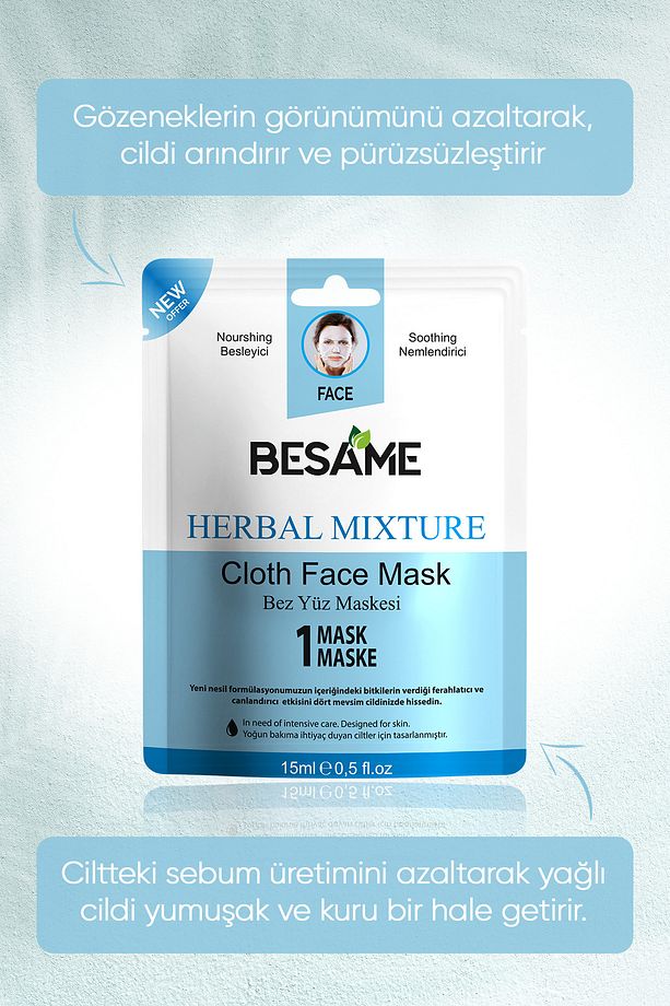 Bitkisel Karışım Herbal Mixture Nem Bombası Kağıt Yüz Maskesi 15 ml - 4