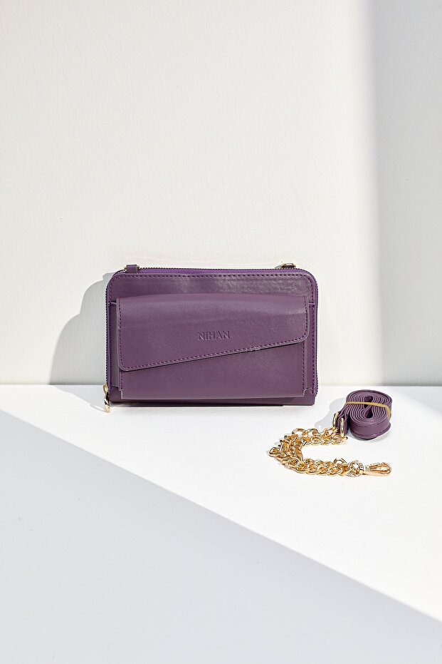 Tek Gözlü Çanta Mor - 1