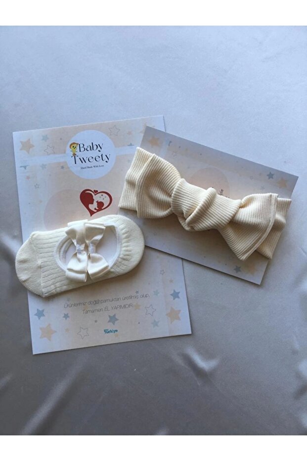 Handmade Baby Ballerina Socks with Special Accessories