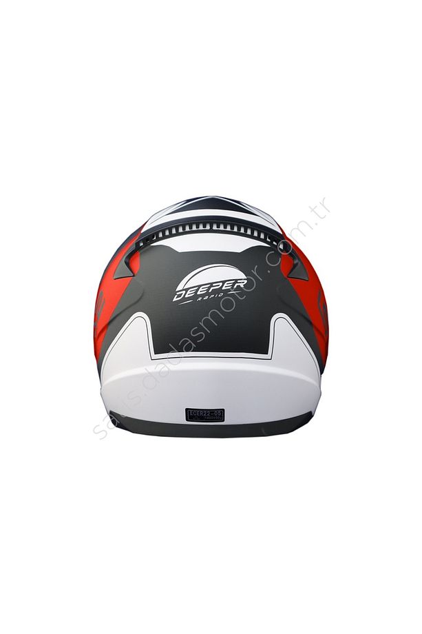 RAPID DEEPER KIRMIZI-SİYAH KAPALI KASK - 2