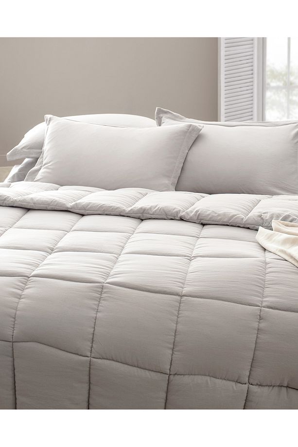 Mona Çift Kişilik Comforter Set - Taş - 3